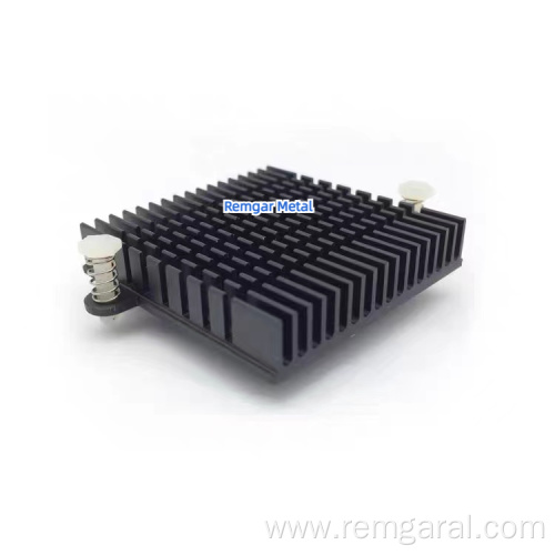 anodized aluminum extruded forced convection heat sink